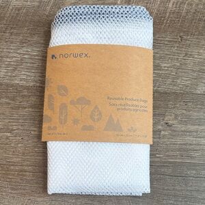 Norwex Reusable Mesh Produce Bags White Set of 3 NEW Eco-Friendly